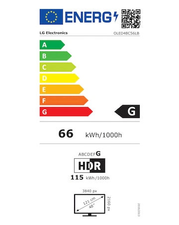 LG OLED48C56LB 48in OLED evo AI 4K Smart TV