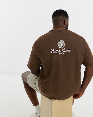 Polo Ralph Lauren Short Sleeve Back Graphic T-Shirt - Brown