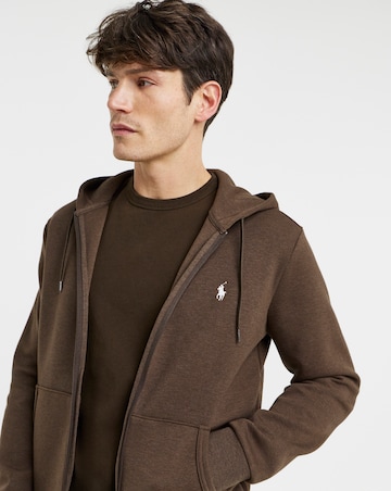 Polo Ralph Lauren Zip Through Hoodie - Brown Heather