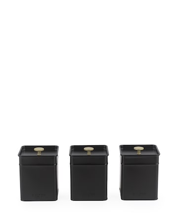 Salter Alchemy Black Kettle, Toaster & Canister Bundle