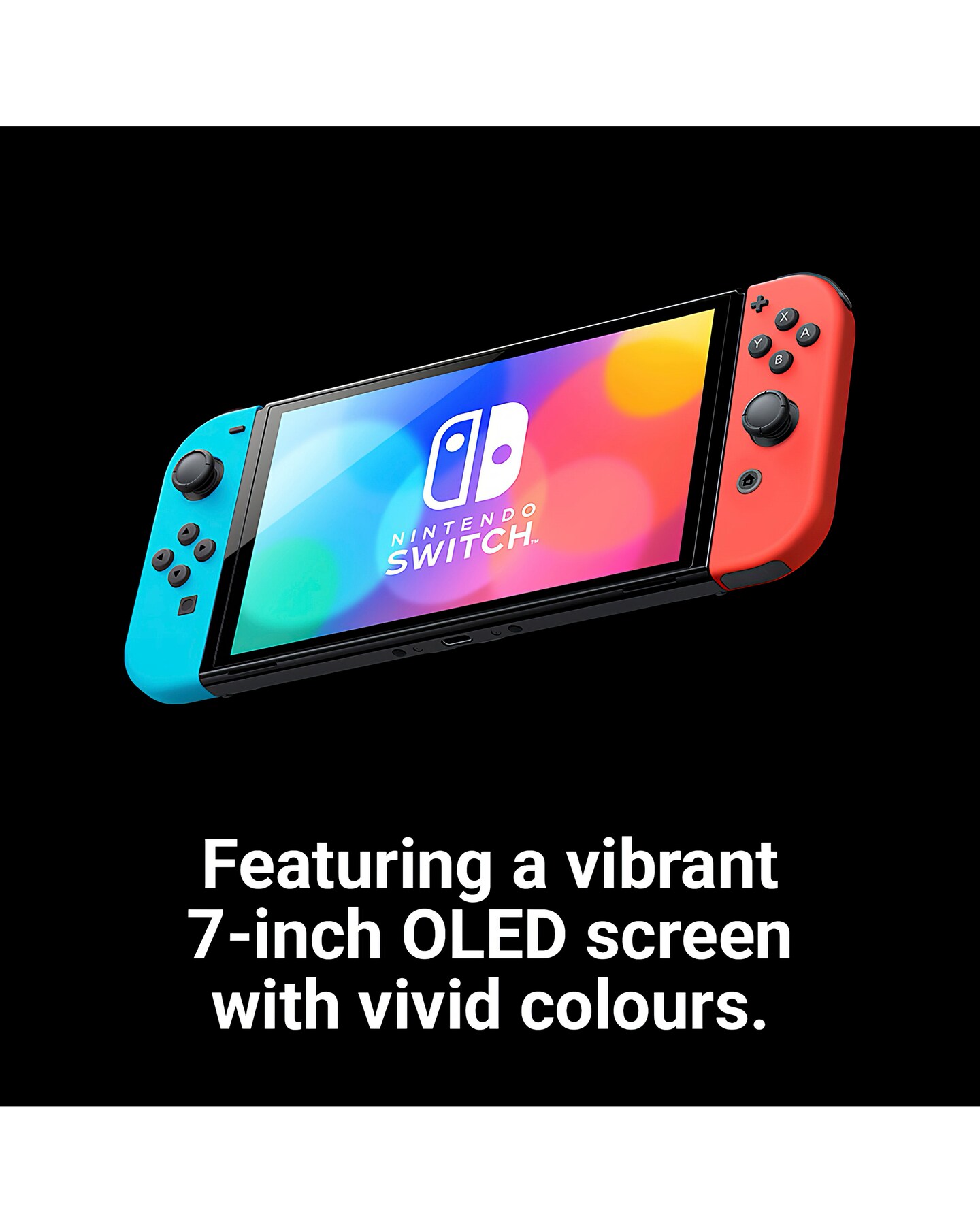 Nintendo Switch OLED Console Neon Red/ Neon Blue Jacamo