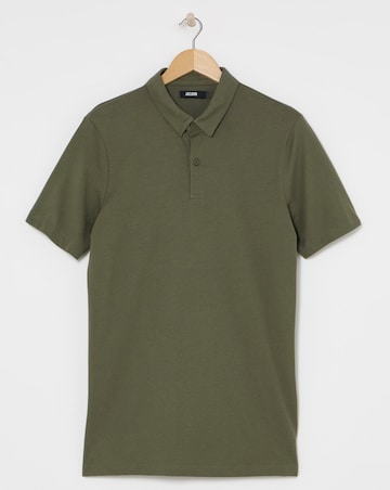 Jersey Polo Long Length- Khaki