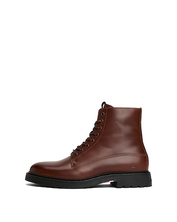 Tommy Hilfiger Comfort Leather Boot - Cognac