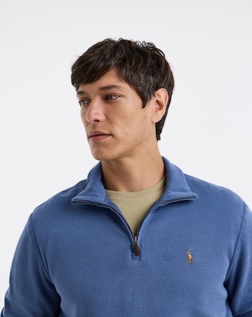 Polo Ralph Lauren Estate Rib 1/2 Zip Pullover - Old Royal