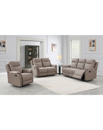 Aspull Manual Recliner 2 Seater Sofa