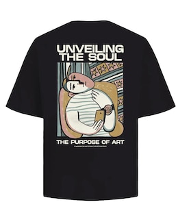 Jack &amp; Jones Unveiling The Soul Back Graphic T-Shirt - Black