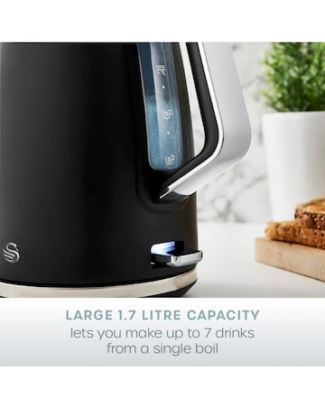 Swan Serenity Black 1.7L Kettle