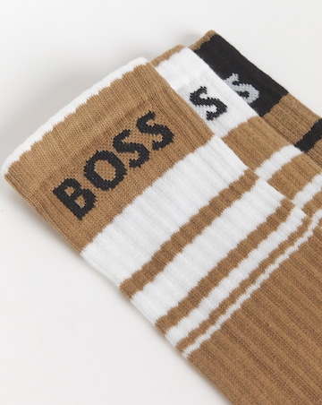 BOSS 3 Pack Rib Stripe Sport Sock - Multi