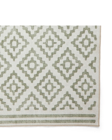 Think Rugs Coral Geometric Rug