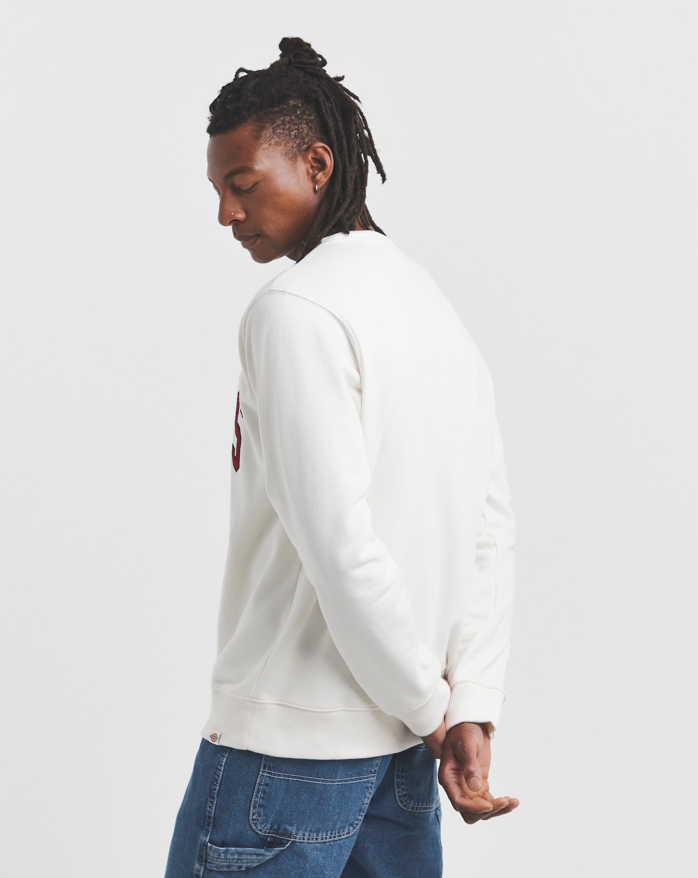 Dickies Aitkin Varsity Sweatshirt - Ecru | Jacamo