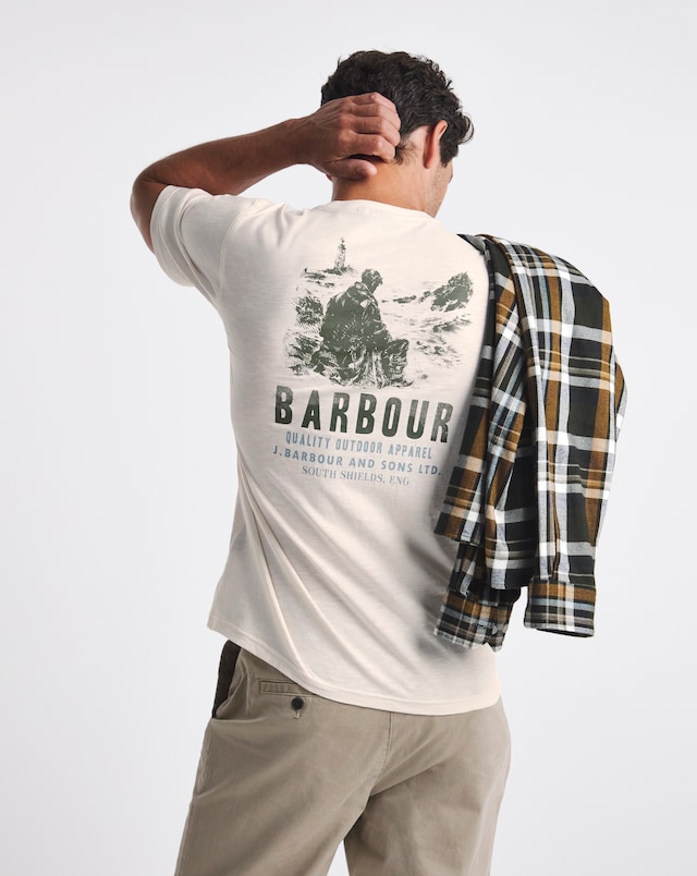 Barbour Glencorse Relaxed Graphic T-Shirt - White