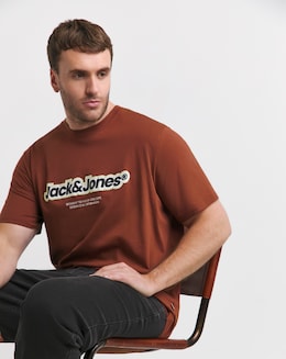 Jack & Jones Vesterbro Logo T-Shirt - Brown