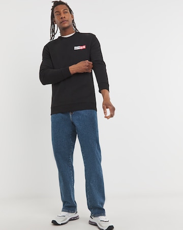 Tommy Jeans Graphic Crew Sweat - Black