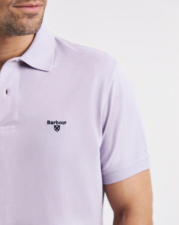 Barbour Short Sleeve Lighweight Sports Polo - Purple