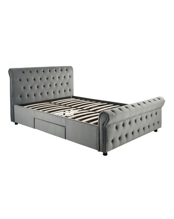Kingston Velvet Storage Bed Frame