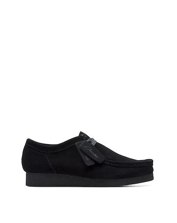Clarks Wallabee EVO Shoe - Black Suede