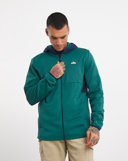 Snowdonia Dark Blue Textured Layering  Zip Through