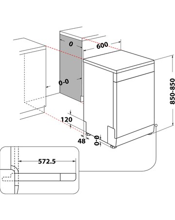 Hotpoint H2F HL626 X UK Full Size Dishwasher