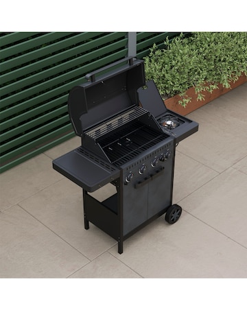 Charles Bentley Ottimo Origin 350 4 Burner Gas Barbecue with Side Burner