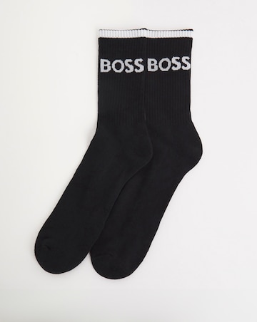 BOSS 6 Pack Black Sports Socks