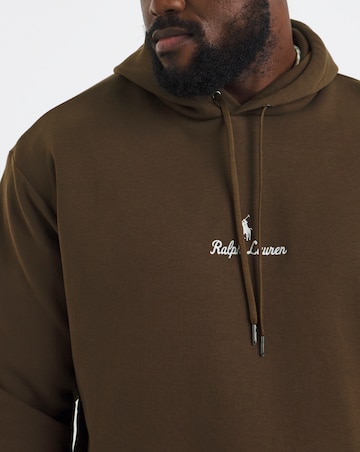 Polo Ralph Lauren Double Knit Tech Logo Hoodie - Brown