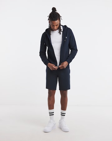 Polo Ralph Lauren Double Knit Zip Through Hoodie - Navy