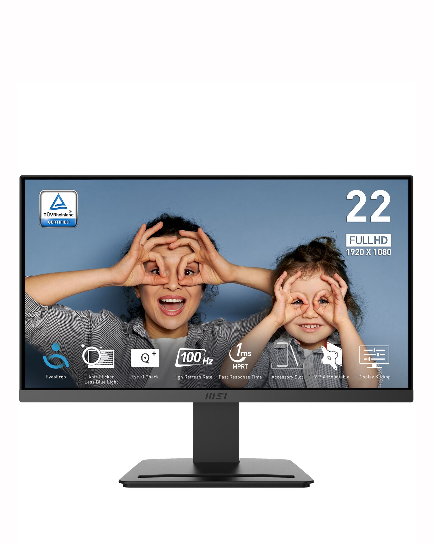 【新品同様】MSI PRO MP223 21.45インチ モニター 100hz MSI PRO MP223 E2 22