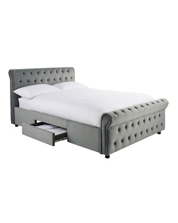 Kingston Velvet Storage Bed Frame
