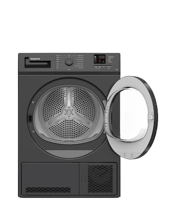 Hotpoint C HD C82 GGGD UK Condenser Tumble Dryer 8kg Graphite + Install