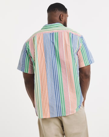 Polo Ralph Lauren Short Sleeve Stripe Seersucker Shirt - Multi