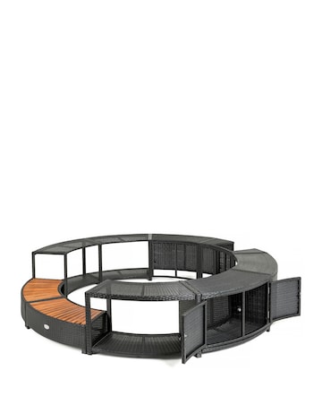 Lay-Z-Spa 180cm Round Rattan Hot Tub Surround