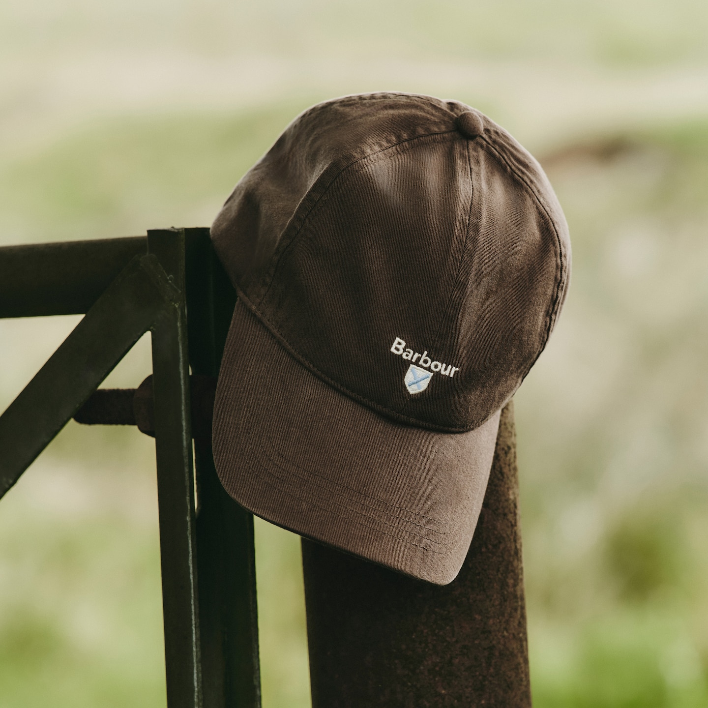Brown Barbour cap