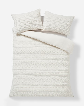 Pipin Cosy Cream Cuddle Fleece Duvet Cover Set