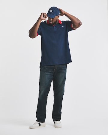 Polo Ralph Lauren Short Sleeve Tipped Collar Polo - Navy
