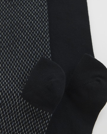 BOSS 2 Pack Mini Print Sock - Black