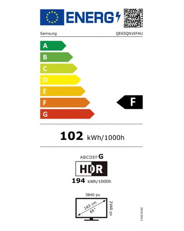 Samsung QE65QN1EFAUXXU 65in Neo QLED 4K AirSlim Smart TV