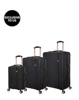 IT Luggage Luxuriate 3pc Suitcase Set - Black