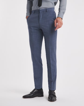 BOSS Blue Wool Mix Suit Trouser