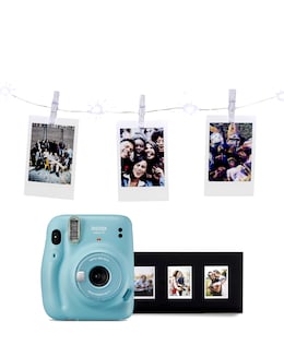Fujifilm Instax Mini 11 Kit - 10 Shots Film,Photo Frame &amp; LED Lights