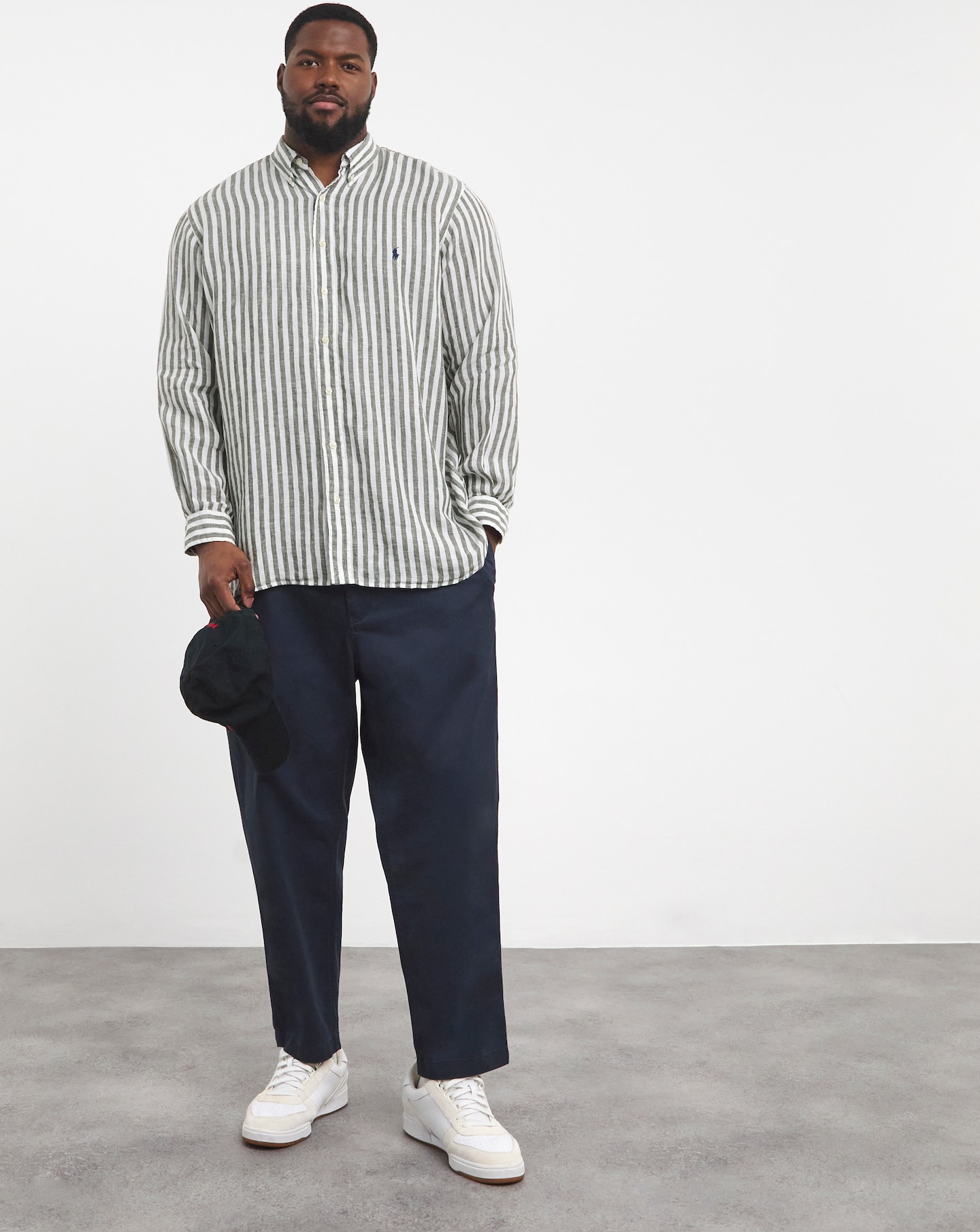 Ralph lauren black linen shirt online
