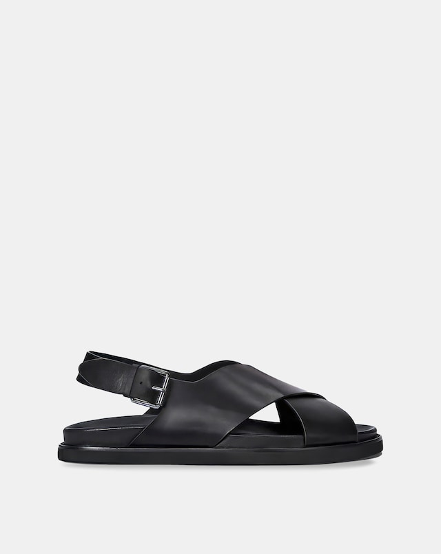 Polo Ralph Lauren Zane Leather Sandal - Black