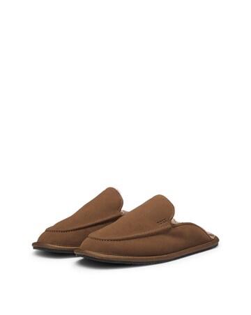 BOSS Lined Muled Slipper - Dark Brown