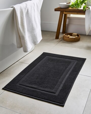 Egyptian Cotton Bath Mat - Black