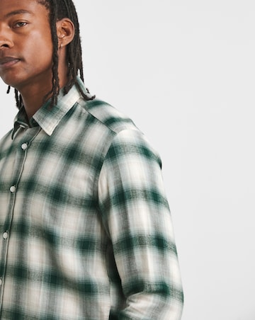 BOSS Green Check Long Sleeve Shirt