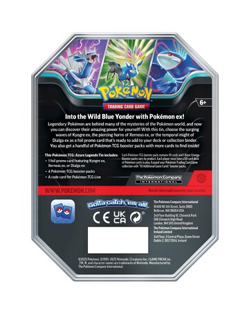 Pokemon TCG: Azure Legends Tin - Kyogre Ex