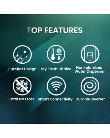 Hisense RQ5P470SMIE 80cm American 4 Door Fridge Freezer - Black