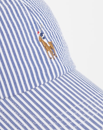 Polo Ralph Lauren Stripe Seersucker Cap - Blue/White