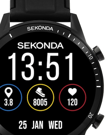 Sekonda Active Go 45mm Smart Watch - Black