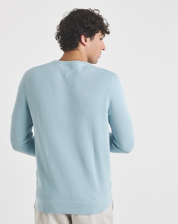 Tommy Hilfiger Essential Structure Knit Jumper - Light Blue