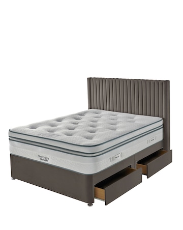 Silentnight 3000 Pocket Gel Box Top Divan Set with 4 Drawers